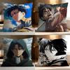 Popular AAttack On Titanes Cushion Cover Soft Washable Pillow Case Multi-Scene for Couch Bed Travel Office Use