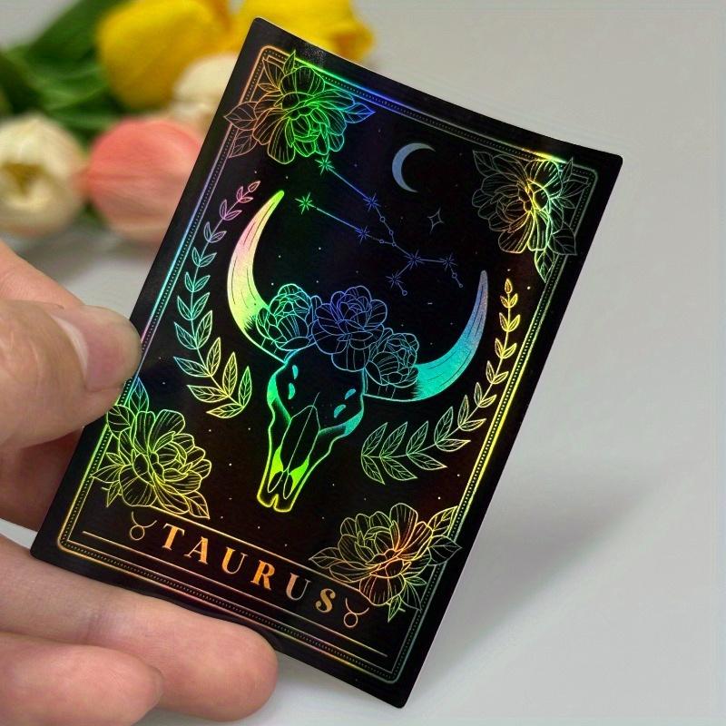 New Twelve Constellation Metal Foil Stickers Set Gothic Dark Style Waterproof Creative Daily Necessities Stickers pegatinas