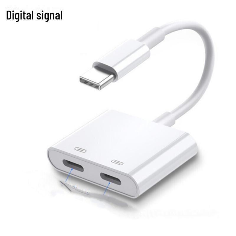 

Адаптер для гарнитуры Type-C: Двойная функция: зарядка и аудиозвонки Dual type-c digital version