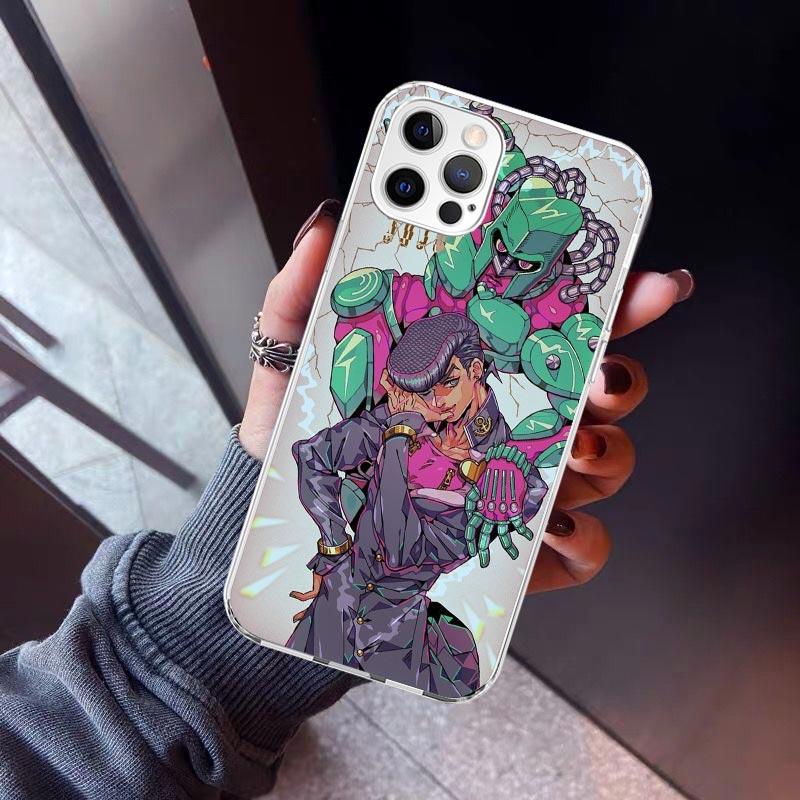 JoJo Adventure Higashikata Josuke Phone Case For iPhone 17 Air 16 15 Pro Max 14 Plus 13 Mini 12 11 Cover 7 8 SE Silicone Shell P
