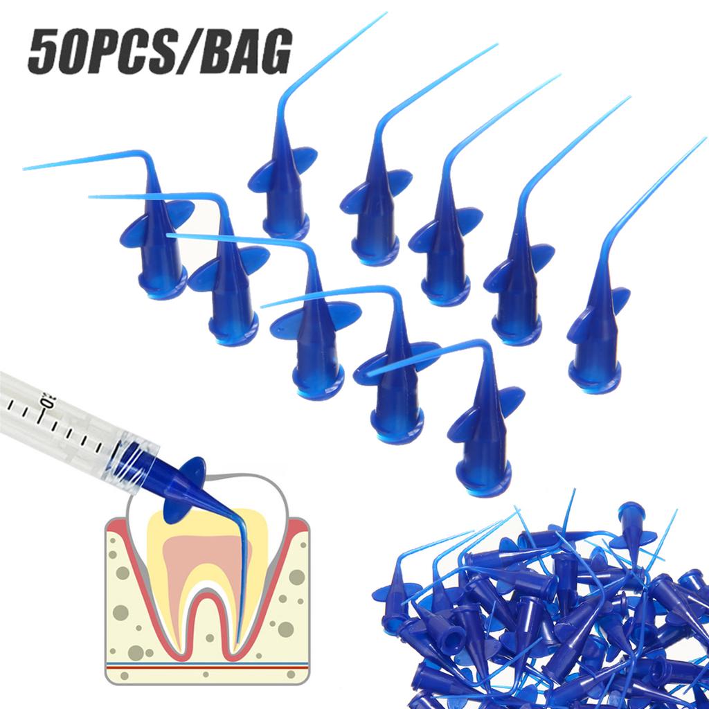 50ks dentální irigační špička Bělení zubů Flexibilní kompozitní pryskyřicová špička Endo Dental Tool