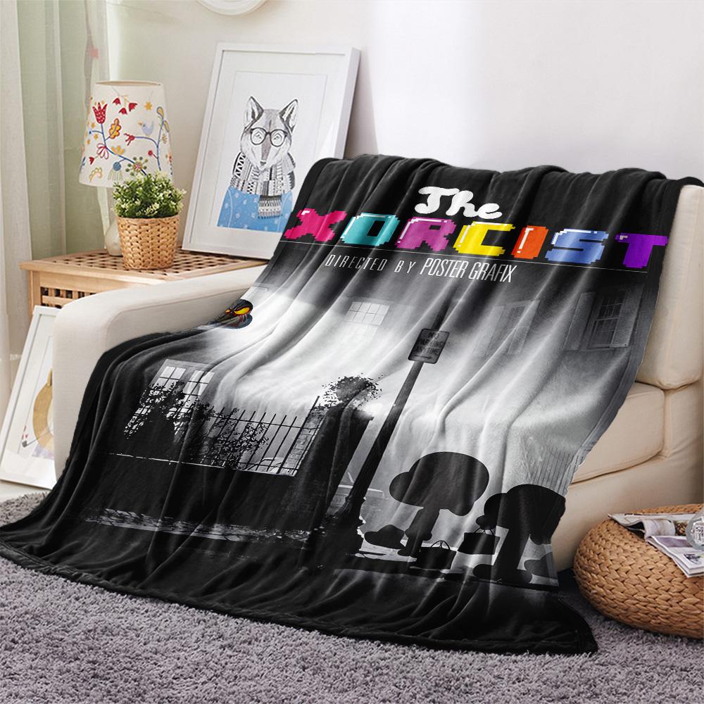 

1 шт. Фланелева ковдра з принтом «Прибулець на Землі», Висока якість, Комфортна для всіх сезонів, Декор для дому, Тепло та затишок, Ідеальний подарунок на Різдво 80cm x 120cm