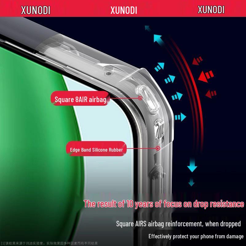 Xundi Silicone Drop-Proof Full Coverage Transparent Case for Honor X9D (Overseas Version)