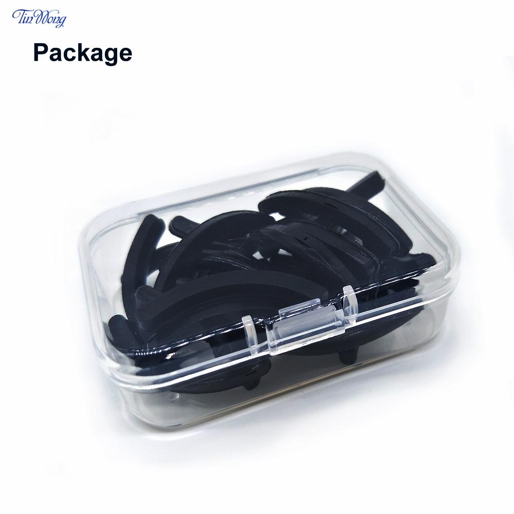 24 bucăți/cutie Tampoane de înlocuire pentru ondulator de gene Tip universal ondulat Tampă de silicon cu elasticitate ridicată pentru ondulatorul de gene pentru frumusețea feței