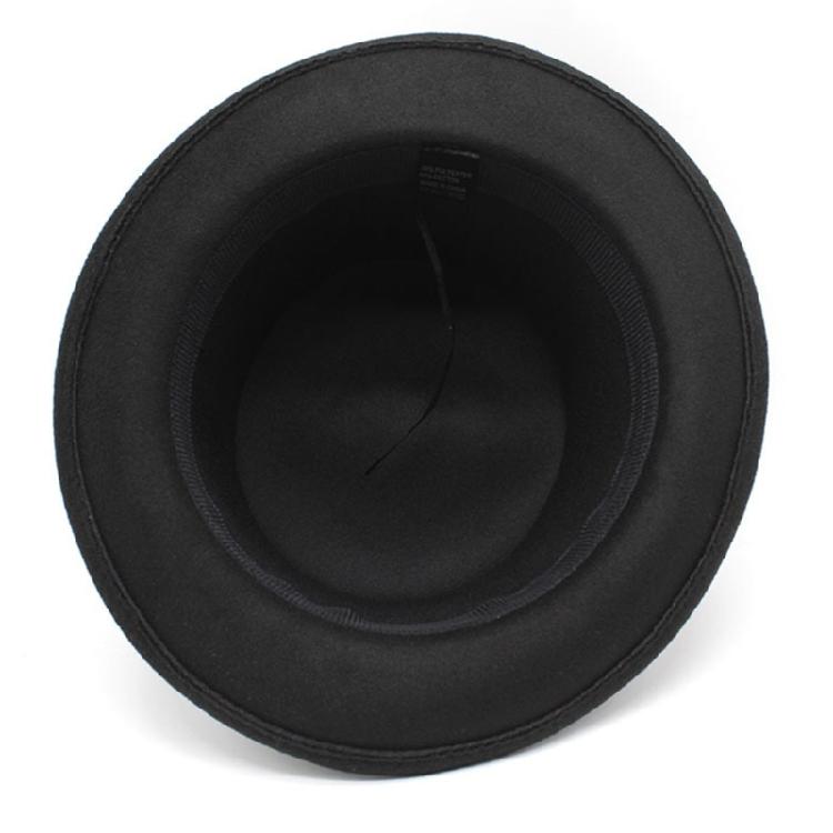 Roll Brim Fedora Cap Flat Top Hat Adult Unisex Magician Hat Masquerade Balls Cap