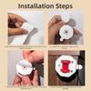 4Pcs Load Bearing Swivel Caster Self Adhesive Pulley Rotating Wheel Universal Wheel Caster  Home Use