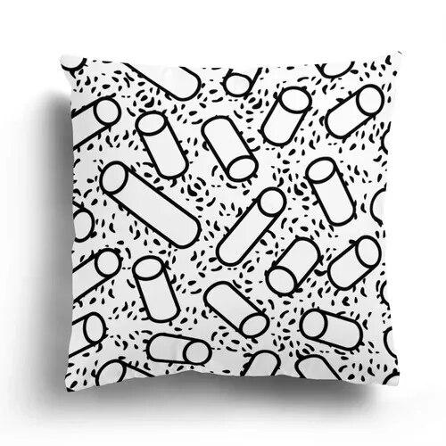 Nordic black and white simple geometric print pillow case home decoration bedroom room living room sofa cushion cover 45x45cm