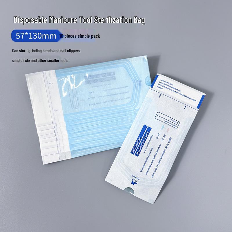 

Самозапечатывающийся дезинфекционный пакет для маникюрных инструментов для кусачек для кутикулы и пинцетов