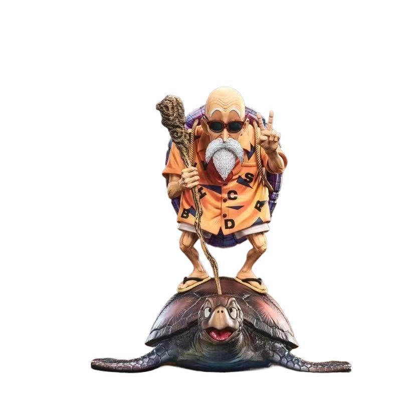 23cm/9.06 Anime Drogan Boll Kame Sennin Figure Master Roshi Figurine Pvc Statue Action Figures Collection Model Toys Gifts