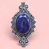 Blue Sapphire Gemstone Handmade Silver Jewelry  "7"