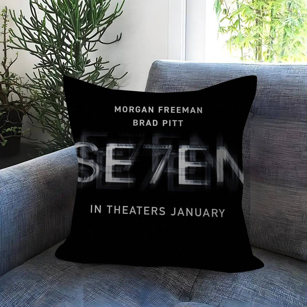 Seven Se7En Movie Classic Cushion Cover Pillowcase Upholstery Sofa Throw Pillow Home Decor Pillowcas