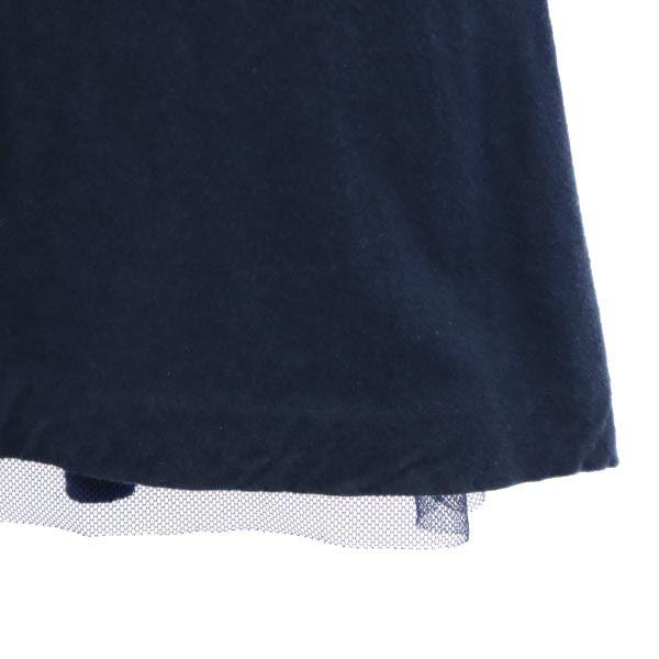 sacai luck Long sleeve turtleneck Cut 2 Navy Tulle lining Women Used