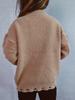 Solid color handmade pearl Christmas three-dimensional decoration plush New Year sweater Christmas sweater 3612 EMA