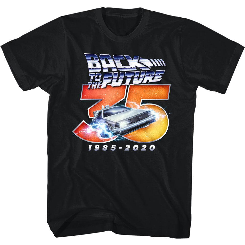 Back to The Future Chrome 35th Anniversary Men T Shirt XXL