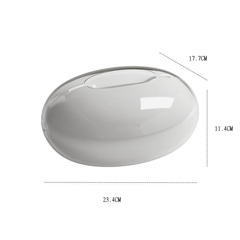 Cremeweißer Luxus-Desktop-Taschentuchboxhalter für Wohnzimmer