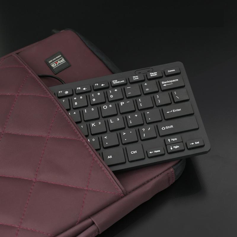 87 Key Chocolate Mini Keyboard Neutral K1000 Laptop Keyboard USB Cable Multimedia Keyboard Light Thin Silence Waterproof