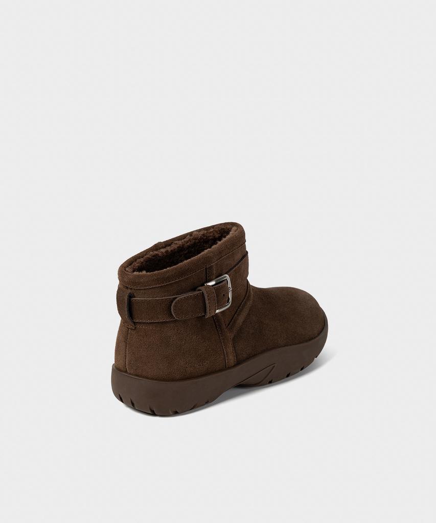 Khiho Boucle Buckle Shorts Winter Boots Brown