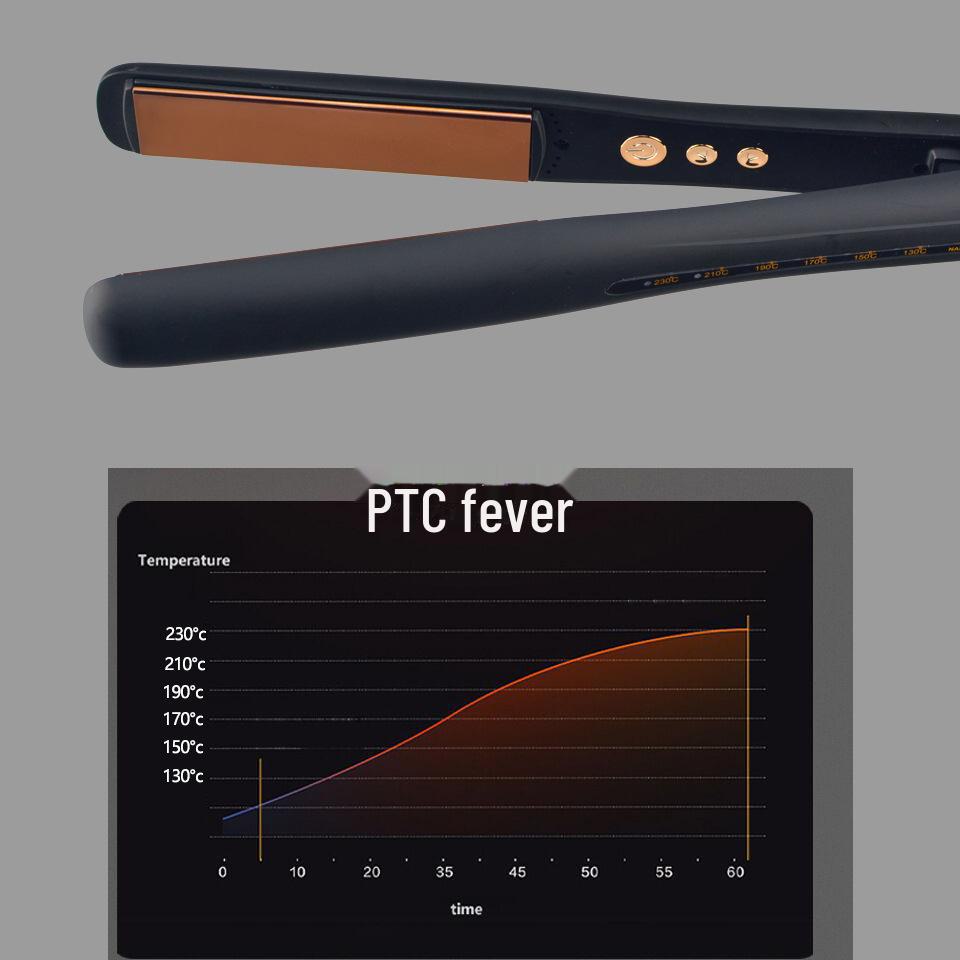 Dual-Purpose Temperature-Adjustable Hair Straightener for Men: Ion Perm & Styling Tool
