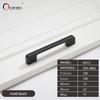 Oukali  New Design Zinc Alloy Pulls 96 128 192mm Home Furniture Hardware Kitchen Cabinet Dresser Drawer Door Pull Handles