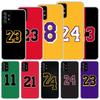Basketball 23 24 Number Soft Case For Samsung Galaxy A51 A71 A50 A70 A21S Phone Cover A30 A20E A10 A31 A41 A6 A7 A8 A9 Shell Coq