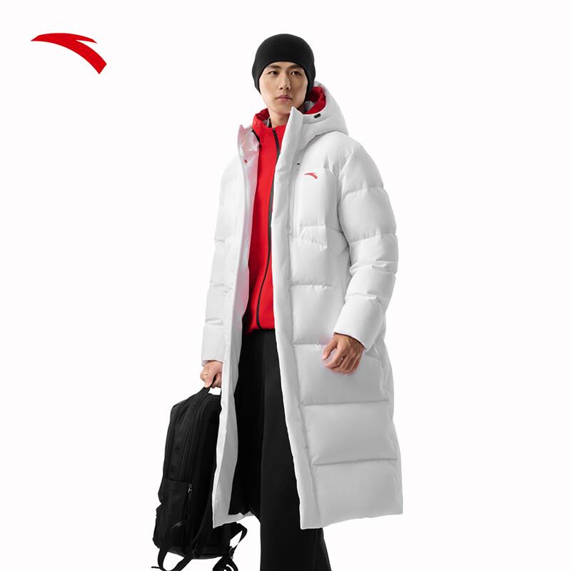 Anta Men's Six-Degree Core Long Hooded Down Jacket