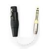 NewFantasia 3.5mm 1/8" TRS Male & 6.3mm 1/4" Adapter to 4-Pin XLR Balanced Female Headphone Audio Adapter Cable