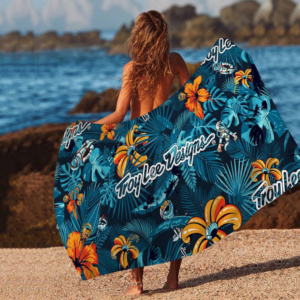 Troy Lee Design Fashion Beach Towel Colorful Bath Towels for Girl Microfiber Quick Dry Custom Sand Free Beach Yoga Spa Gym Pool