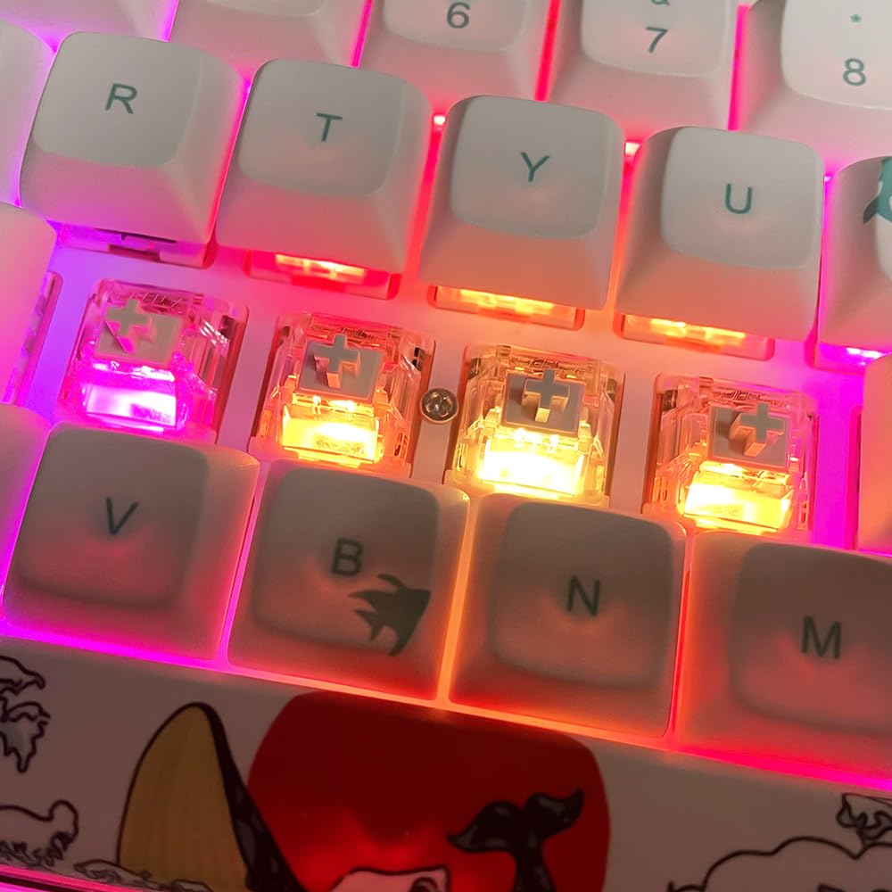 Gateron G Yellow Pro 5 Pin Switch RGB MX Mechanical Keyboard Items Pro 3.0 Pre-Lube Galben-Roșu-Maro (36 3.0 Alb)