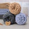 Толстая шерстяная сумка ручной вязки и шарф Пряжа для DIY тапочек