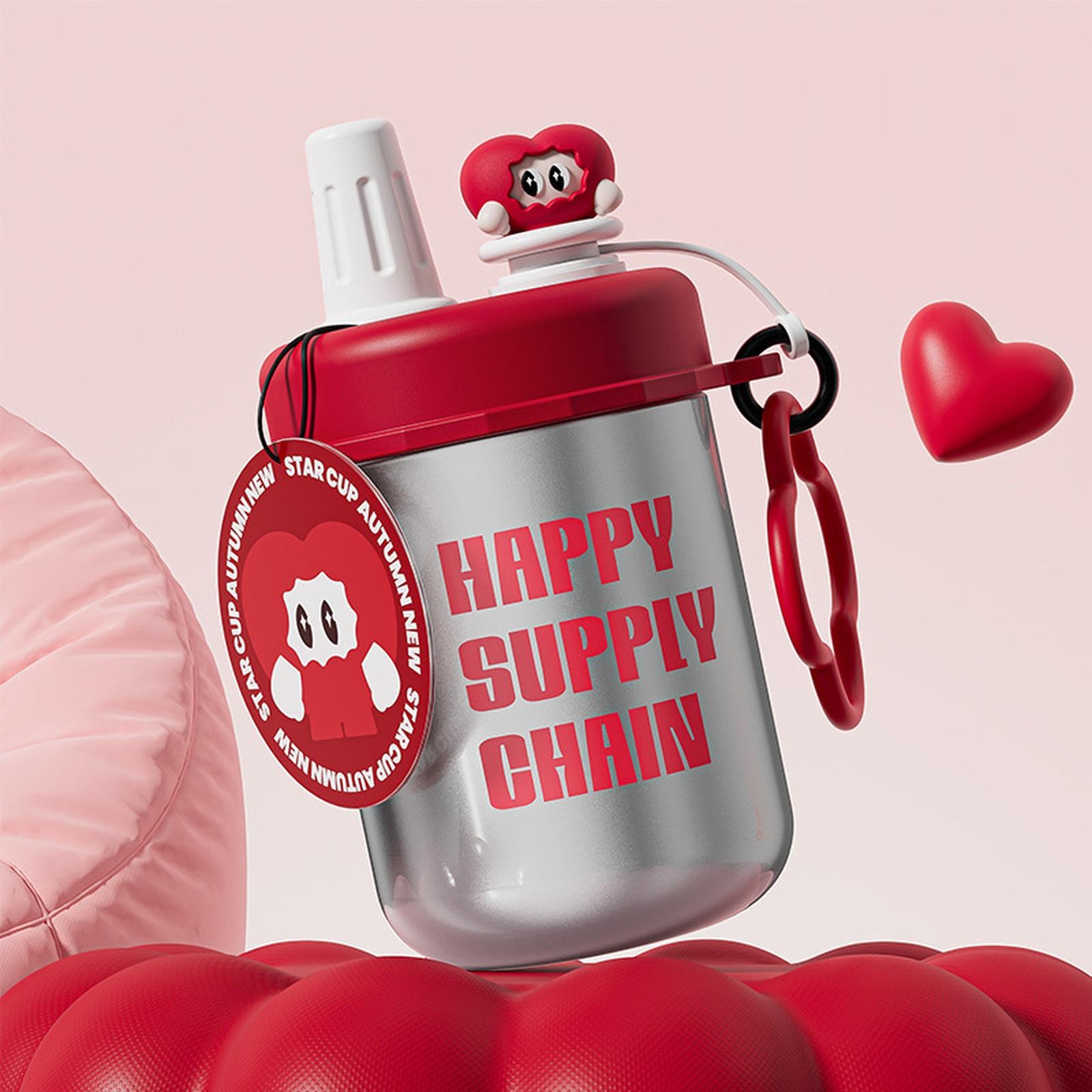 Бутылки для воды с трубочкой, Герметичные, Без BPA, Шейкеры для протеиновых коктейлей one size красный