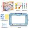 100x80CM Magic Water Drawing Doodle Mat With Reusable Magic Pens Coloring Painting Board Montessori Educational Toys Kids Gifts