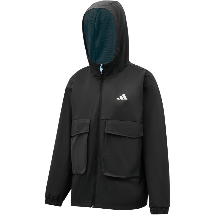 Adidas Городская куртка с капюшоном на молнии, с длинным рукавом, детская куртка KG5944 134