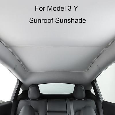 Für Tesla Model 3 Y 17-22 Vorne Hinten Schiebedach Windschutzscheibe Oberlicht Jalousie Beschattungsnetz Upgrade Sonnenblenden Glasdach Sonnenschutz