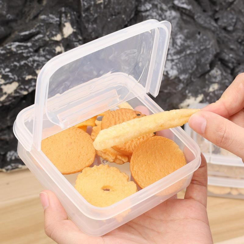 1/10pc Transparent Food Storage Box Refrigerator Storage Cheese Cases Butter Block Frozen Meat Vegetable Fresh-Keeping Container