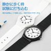 SZSL Casual Fashion Quartz Compact and Flexible Clear Black Watch, Lightweight, Waterproof, Fall-Resistant, Band, Graduations, Unisex,