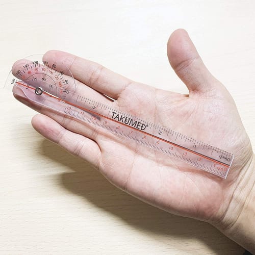 TAKUMED Plastic Goniometer, Pocket Size, Type C (Set of 2)