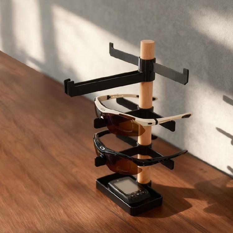Durability Showcase Storage Wood Display Stand Glasses Frame Tray Eyeglasses Organizers Shelf Sunglass Holder Rack
