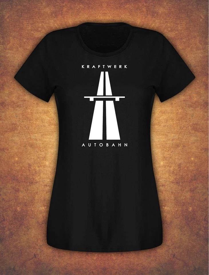 KRAFTWERK AUTOBAHN RETRO TECHNO T- Shirt Female Black 3XL