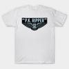 Men Black Print T-shirt P.K. Ripper Bmx Racing No-Cut Transfer Paper Print Cotton Tshirt