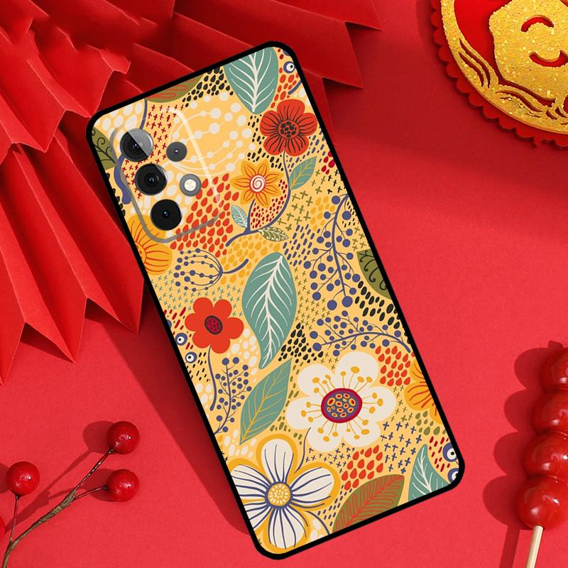 Floral Charm Secret Garden Case For Samsung Galaxy M15 M55 M31 M13 M11 M12 M14 M06 M16 M36 M56 M53 M32 M52 M35 M34 M54