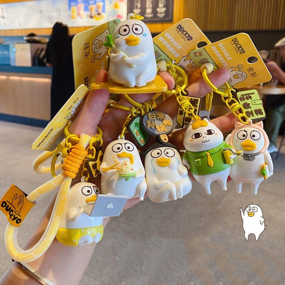 PVC Dress Slips Andedukke Nøkkelring Arbeider Hard Xiao Liu And Nøkkelring Kvinne Dame Jente