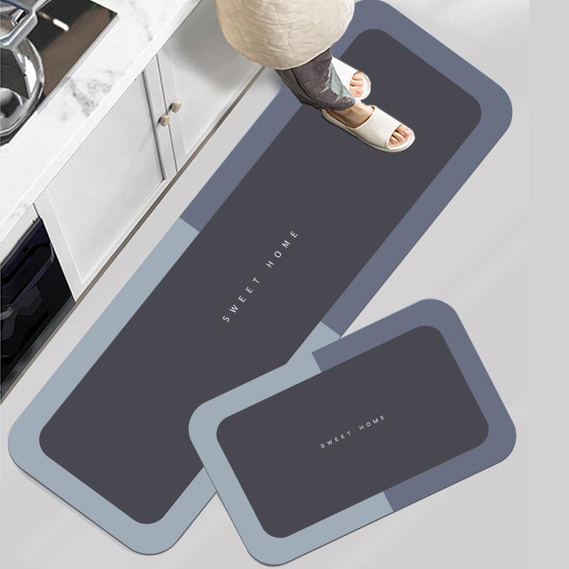 

2 шт. Кухонний килимок Водонепроникний, протиковзкий і брудостійкий килимок для ніг Домашній дверний килимок Набір довгих килимів 40x60cm 16x24inch