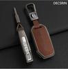 Zinklegering + Läder Bilnyckelfodral För Kia Sportage 2025 2025 Ray Sorento Soul Telluride Cerato 2020 K5 K8 2025 Fjärrnyckelhållare