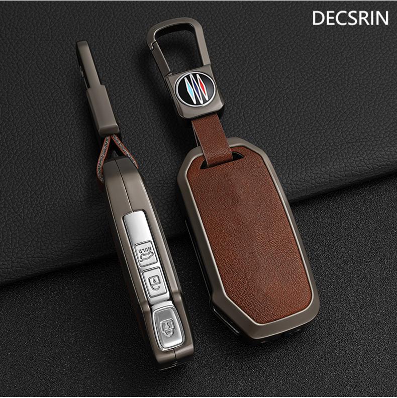 Zinklegering + Läder Bilnyckelfodral För Kia Sportage 2025 2025 Ray Sorento Soul Telluride Cerato 2020 K5 K8 2025 Fjärrnyckelhållare