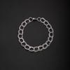 Stainless Steel Men's Polished Embossed Hip Hop Punk Bracelet