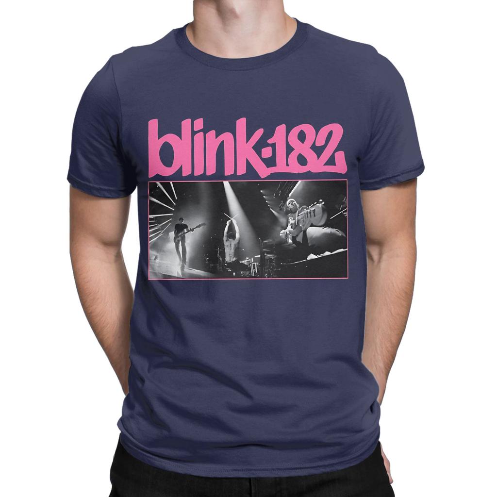 BLNK182 poster Funny 100 Cotton TShirt Blink 182 Tops Tees For Unisex