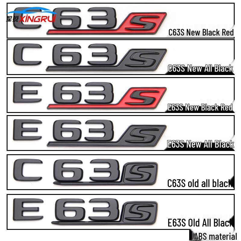 Mercedes E63S/C63S V8 Biturbo 4MATIC+ AMG Black Warrior Tail Badge Emblem Sticker