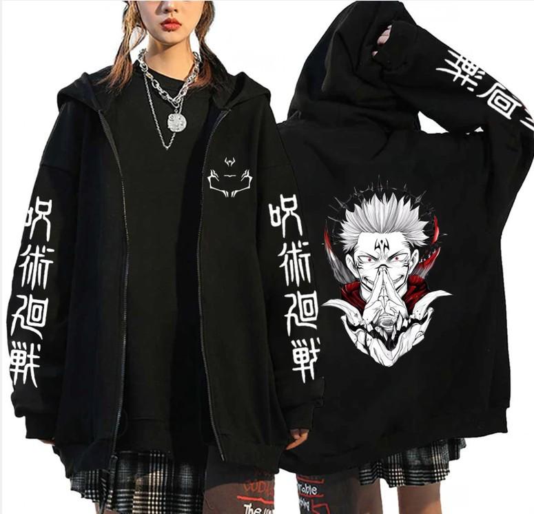 Anime Berserk Sword Legend Printed Zipper Hoodie for Men and Women, Casual Sportswear, Hoodie and Top