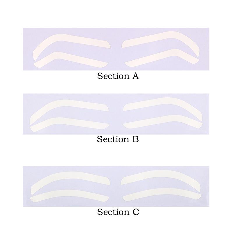 10Pairs Disposable Eyebrow Design Stencil Eyebrow Tint Airbrush Auxiliary Sticker For Brows Shaping