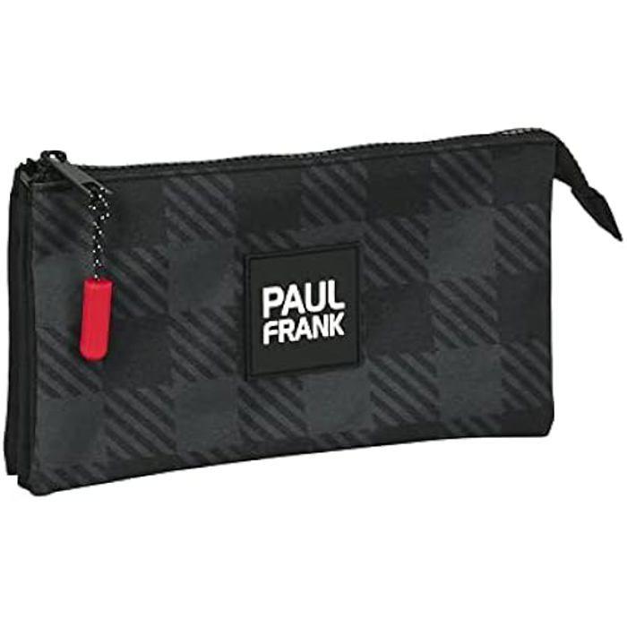 Trousse Fourre-Tout Triple - Paul Frank - Campers Noir - Enfant - Synthétique